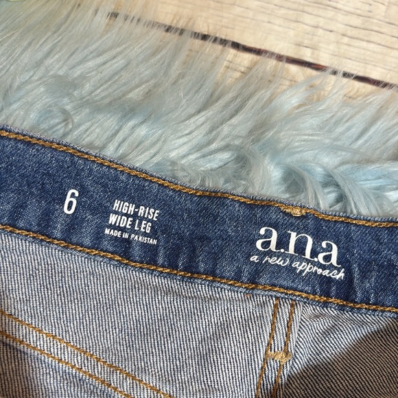 a.n.a High Rise Wide Leg Jeans sz 6 - Picture 6 of 8